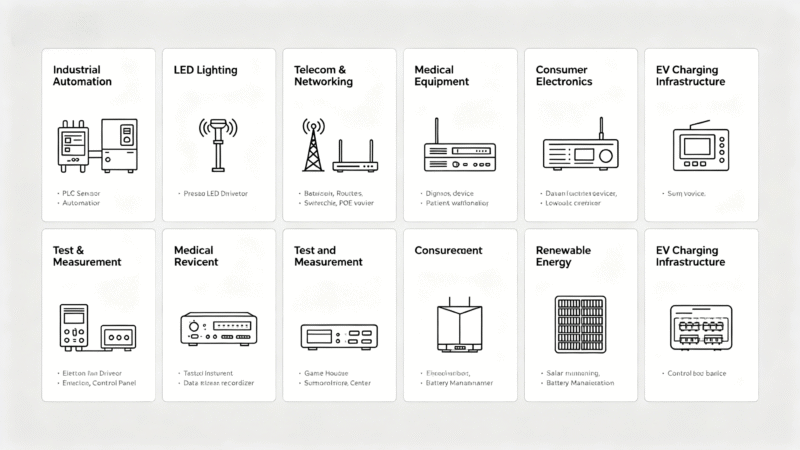AC to dc converter for ev,ess,led,telecom,industrials