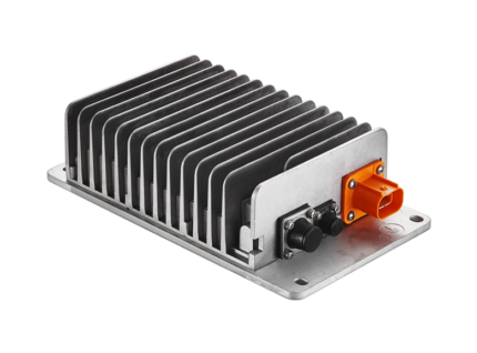 1KW DC-DC Converter with wide input voltage range (72V~320V), regulated 14V/72A output, peak 1.2KW, CAN bus control, IP67 protection, natural cooling. Ideal for electric vehicles and industrial systems.